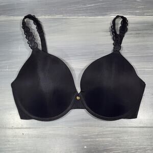 Natori Bra 32DD Pure Luxe Full Fit Contour T Shirt‎ Bra Style 732080 Black